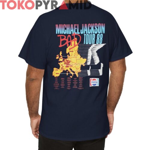 Vintage Michael Jackson 1988 Bad Tour Shirt 2 Sided
