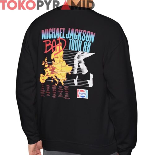 Vintage Michael Jackson 1988 Bad Tour Shirt 2 Sided