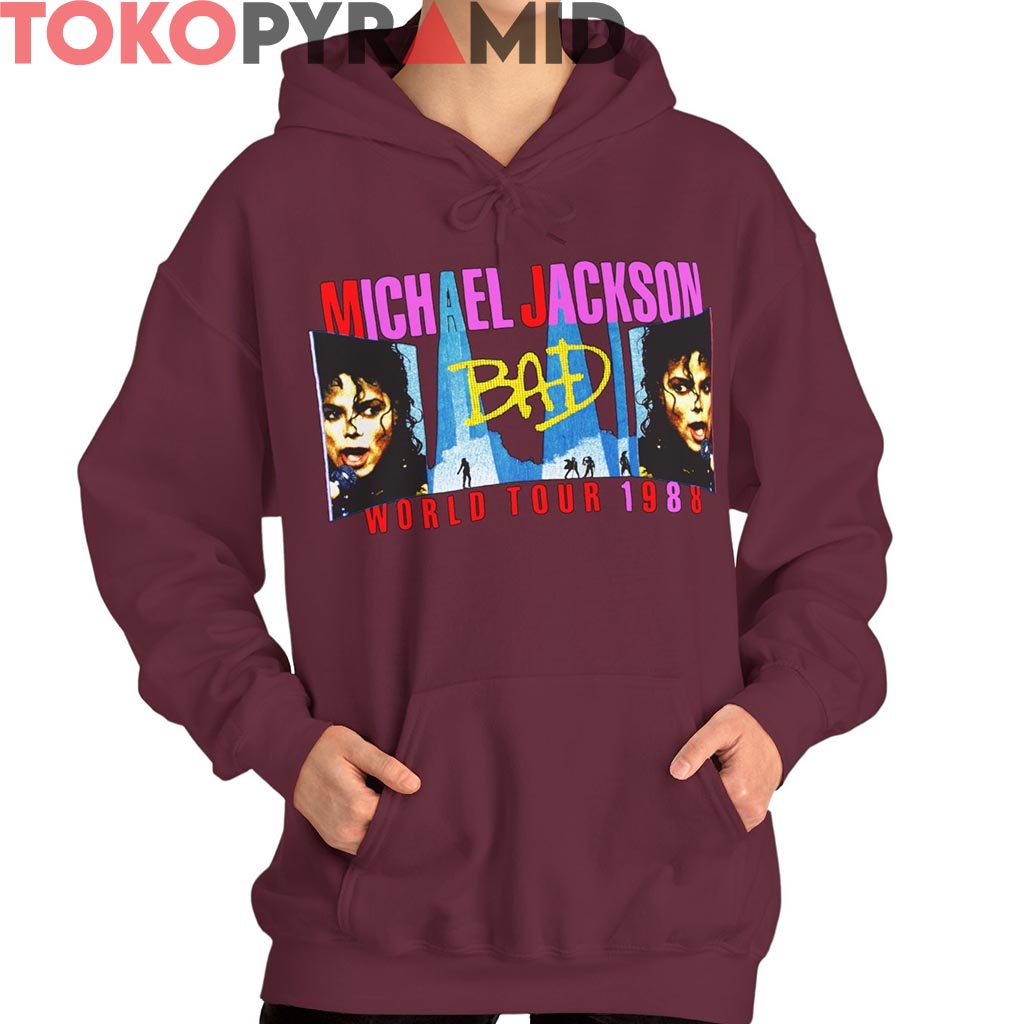 Vintage Michael Jackson Bad Tour 88 Shirt Double sided Vintage Michael Jackson Bad Tour 88 Shirt Double sided