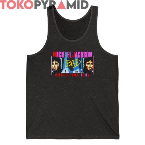 Vintage Michael Jackson Bad Tour 88 Shirt Double sided Vintage Michael Jackson Bad Tour 88 Shirt Double sided