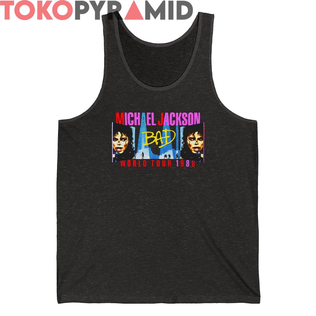 Vintage Michael Jackson Bad Tour 88 Shirt Double sided Vintage Michael Jackson Bad Tour 88 Shirt Double sided