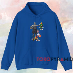 Vintage Michael Jordan Looney Tunes T-shirt 2 Vintage Michael Jordan Looney Tunes T shirt Blue Hoodie