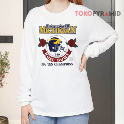 Vintage Michigan 1989 Rose Bowl Big Ten Champions Long sleeved