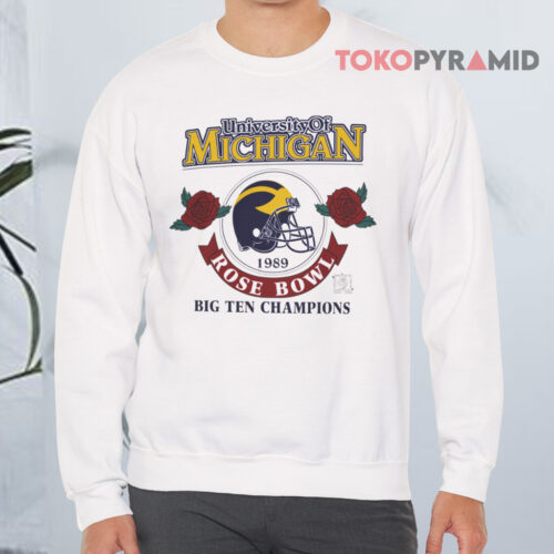 Vintage Michigan 1989 Rose Bowl Big Ten Champions Sweatshirt