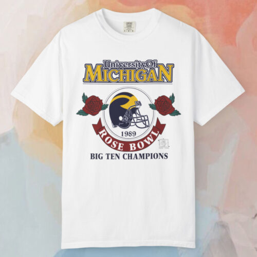 Vintage Michigan 1989 Rose Bowl Big Ten Champions T shirt