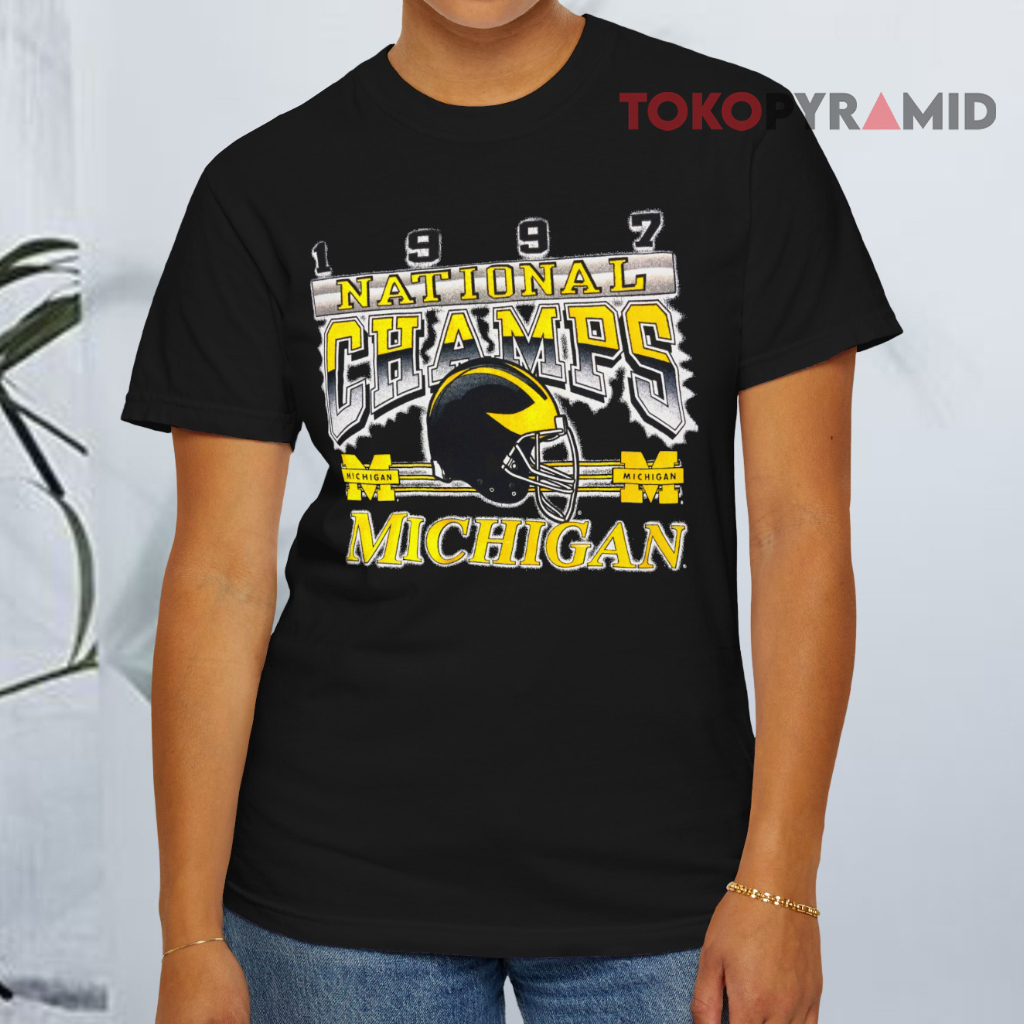 Vintage Michigan 1997 National Champions Black T shirt Vintage Michigan 1997 National Champions Black T shirt