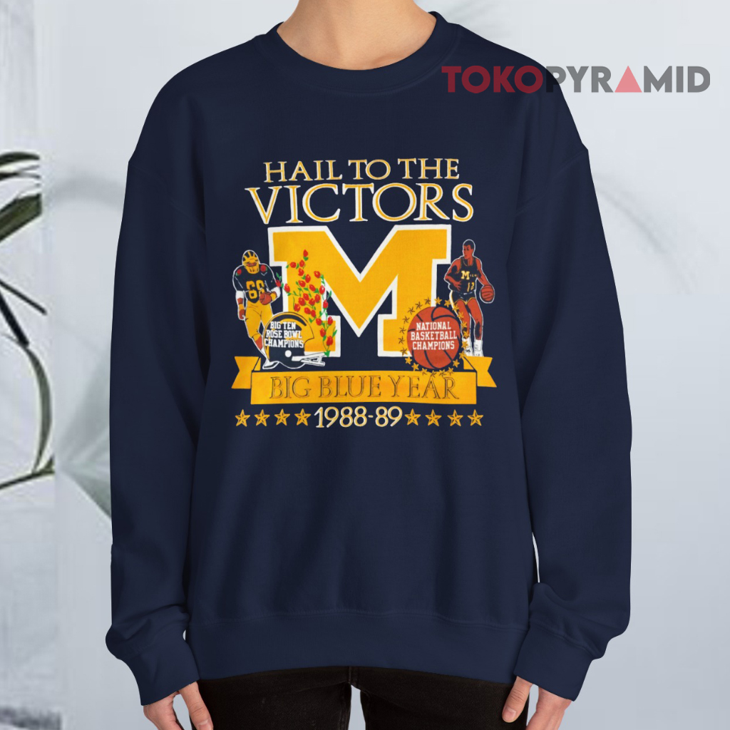 Vintage Michigan Hail To The Victors 1988 1989 Champions Sweatshirt Vintage Michigan Hail To The Victors 1988 1989 Champions Sweatshirt