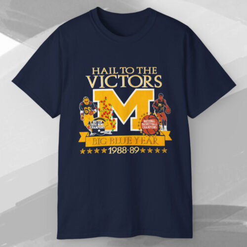 Vintage Michigan Hail To The Victors 1988 1989 Champions T shirt Vintage Michigan Hail To The Victors 1988 1989 Champions T shirt