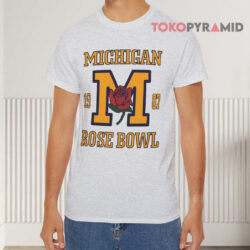 Vintage Michigan Rose Bowl 1987 Grey T shirt