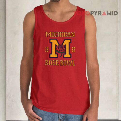 Vintage Michigan Rose Bowl 1987 Tank Top