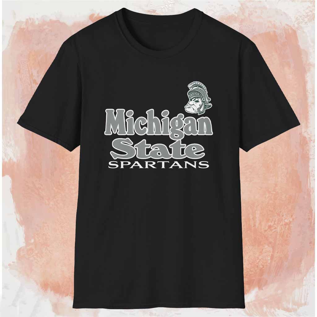 Vintage Michigan State Spartans Logo Shirt Black T shirt Vintage Michigan State Spartans Logo Shirt Black T shirt