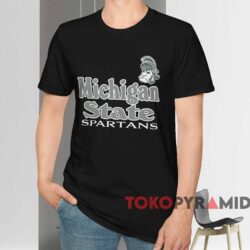 Vintage Michigan State Spartans Logo Shirt Black T shirt