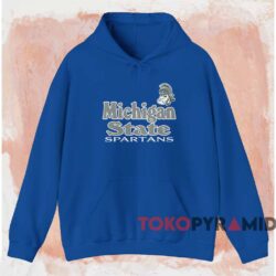 Vintage Michigan State Spartans Logo Shirt 2 Vintage Michigan State Spartans Logo Shirt Blue Hoodie
