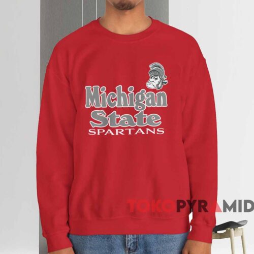 Vintage Michigan State Spartans Logo Shirt Red Sweatshirt Vintage Michigan State Spartans Logo Shirt Red Sweatshirt