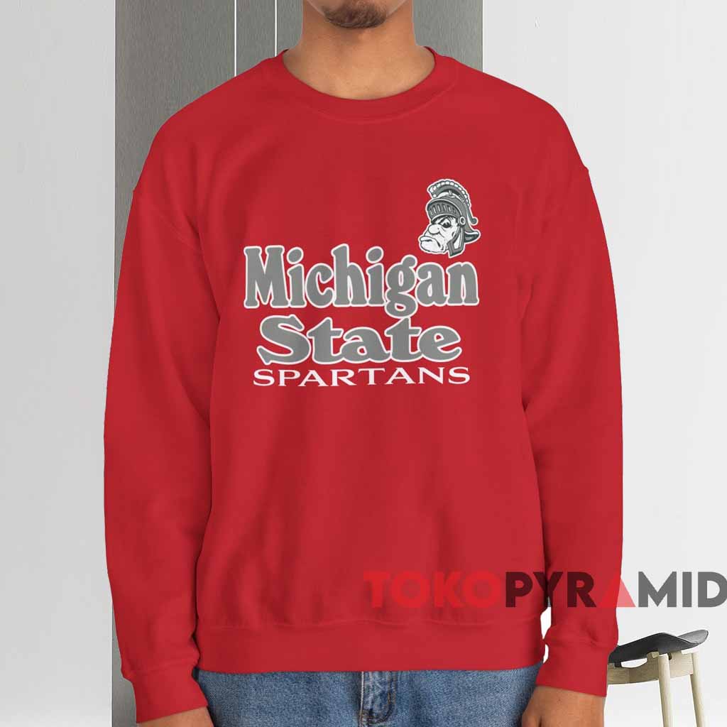 Vintage Michigan State Spartans Logo Shirt Red Sweatshirt Vintage Michigan State Spartans Logo Shirt Red Sweatshirt