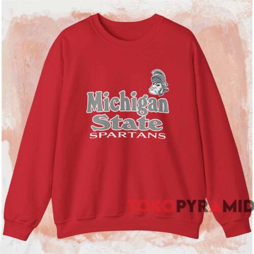 Vintage Michigan State Spartans Logo Shirt Red Sweatshirt Vintage Michigan State Spartans Logo Shirt Red Sweatshirt