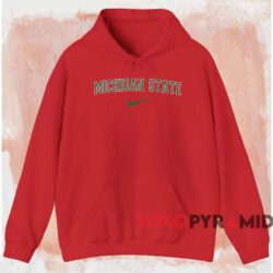 Vintage Michigan State University Shirt 2 Vintage Michigan State University Shirt Red Hoodie