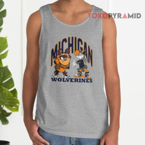 Vintage Michigan Wolverines Looney Tunes Tank Top