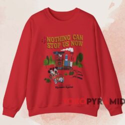 Vintage Mickey And Minnie's Runaway Railway T shirt Red Sweatshirt