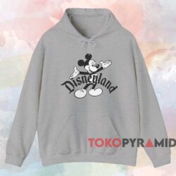 Vintage Mickey Disneyland T-shirt 2 Vintage Mickey Disneyland T shirt Grey Hoodie