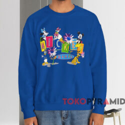 Vintage Mickey Mouse And Friends T-shirt 3 Vintage Mickey Mouse And Friends T shirt Blue Sweatshirt