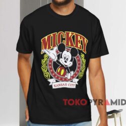 Vintage Mickey Mouse Kansas City T shirt Black T shirt