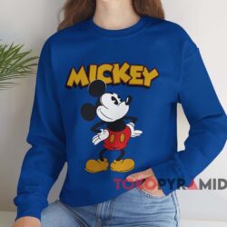 Vintage Mickey Mouse T-shirt 3 Vintage Mickey Mouse T shirt Blue Sweatshirt