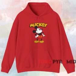 Vintage Mickey Mouse T-shirt 2 Vintage Mickey Mouse T shirt Red Hoodie