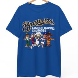 Vintage Milwaukee Brewers Famous Racing Sausages Shirt