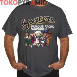 Vintage Milwaukee Brewers Famous Racing Sausages Shirt