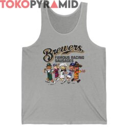 Vintage Milwaukee Brewers Famous Racing Sausages Shirt