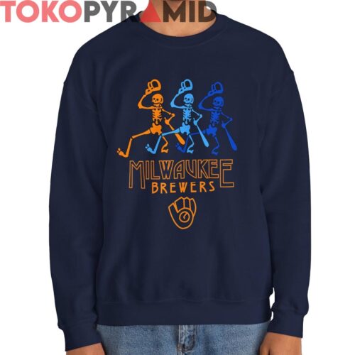 Vintage Milwaukee Brewers Grateful Dead Tribute Night Shirt