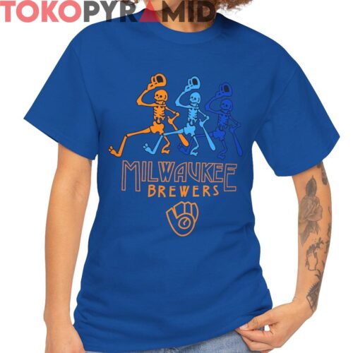 Vintage Milwaukee Brewers Grateful Dead Tribute Night Shirt