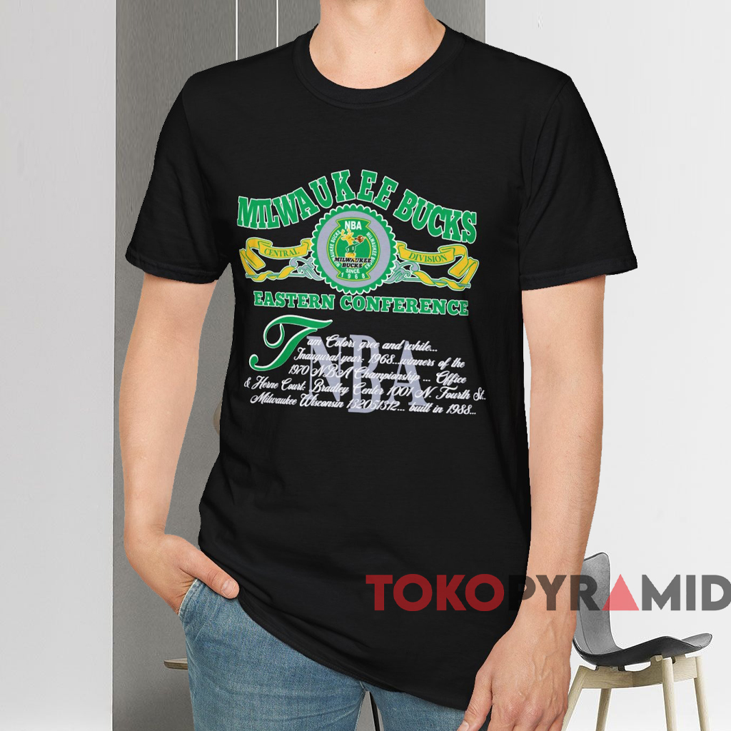 Vintage Milwaukee Bucks Eastern Conference Shirt Black T shirt Vintage Milwaukee Bucks Eastern Conference Shirt Black T shirt