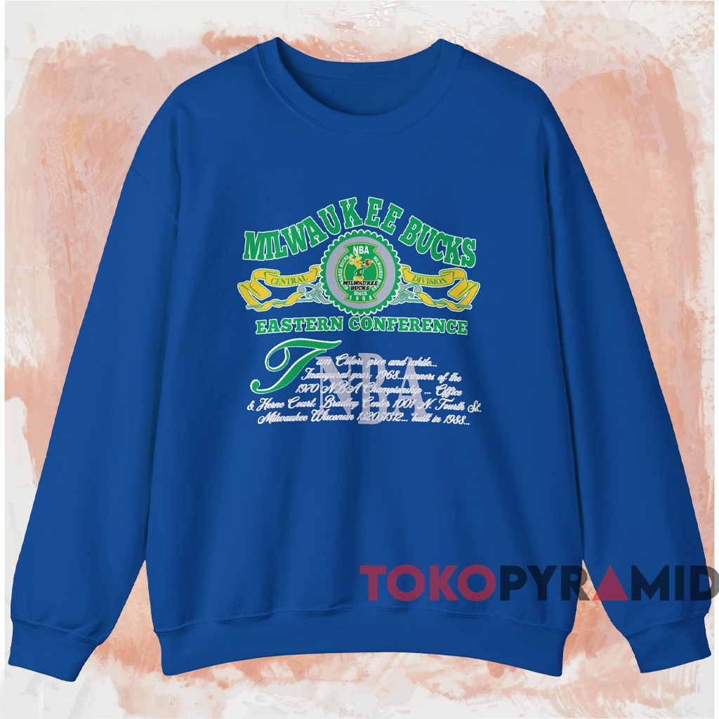 Vintage Milwaukee Bucks Eastern Conference Shirt Blue Sweatshirt Vintage Milwaukee Bucks Eastern Conference Shirt Blue Sweatshirt