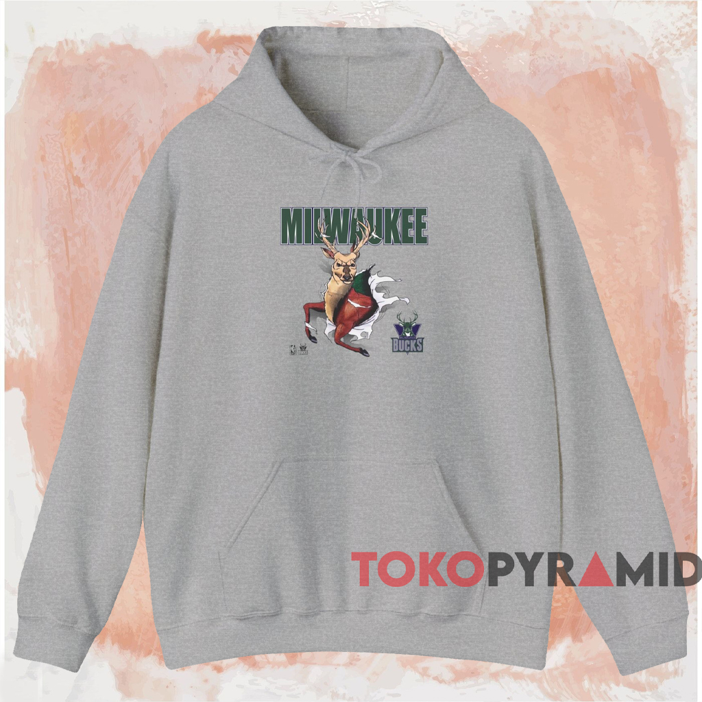 Vintage Milwaukee Bucks Fierce Buck Shirt Grey Hoodie Vintage Milwaukee Bucks Fierce Buck Shirt Grey Hoodie