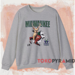 Vintage Milwaukee Bucks Fierce Buck Shirt 3 Vintage Milwaukee Bucks Fierce Buck Shirt Grey Sweatshirt