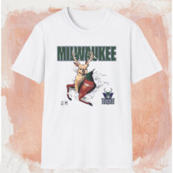 Vintage Milwaukee Bucks Fierce Buck Shirt White T shirt