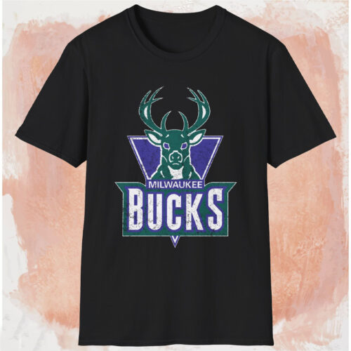 Vintage Milwaukee Bucks Logo Graphic Shirt Black T shirt Vintage Milwaukee Bucks Logo Graphic Shirt Black T shirt