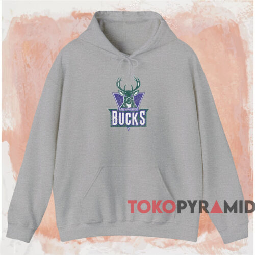 Vintage Milwaukee Bucks Logo Graphic Shirt Grey Hoodie Vintage Milwaukee Bucks Logo Graphic Shirt Grey Hoodie