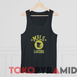 Vintage 1956 Minneapolis LA Lakers MPLS Rare Tee 3 Vintage Minneapolis LA Lakers MPLS Tee Black Tank Top
