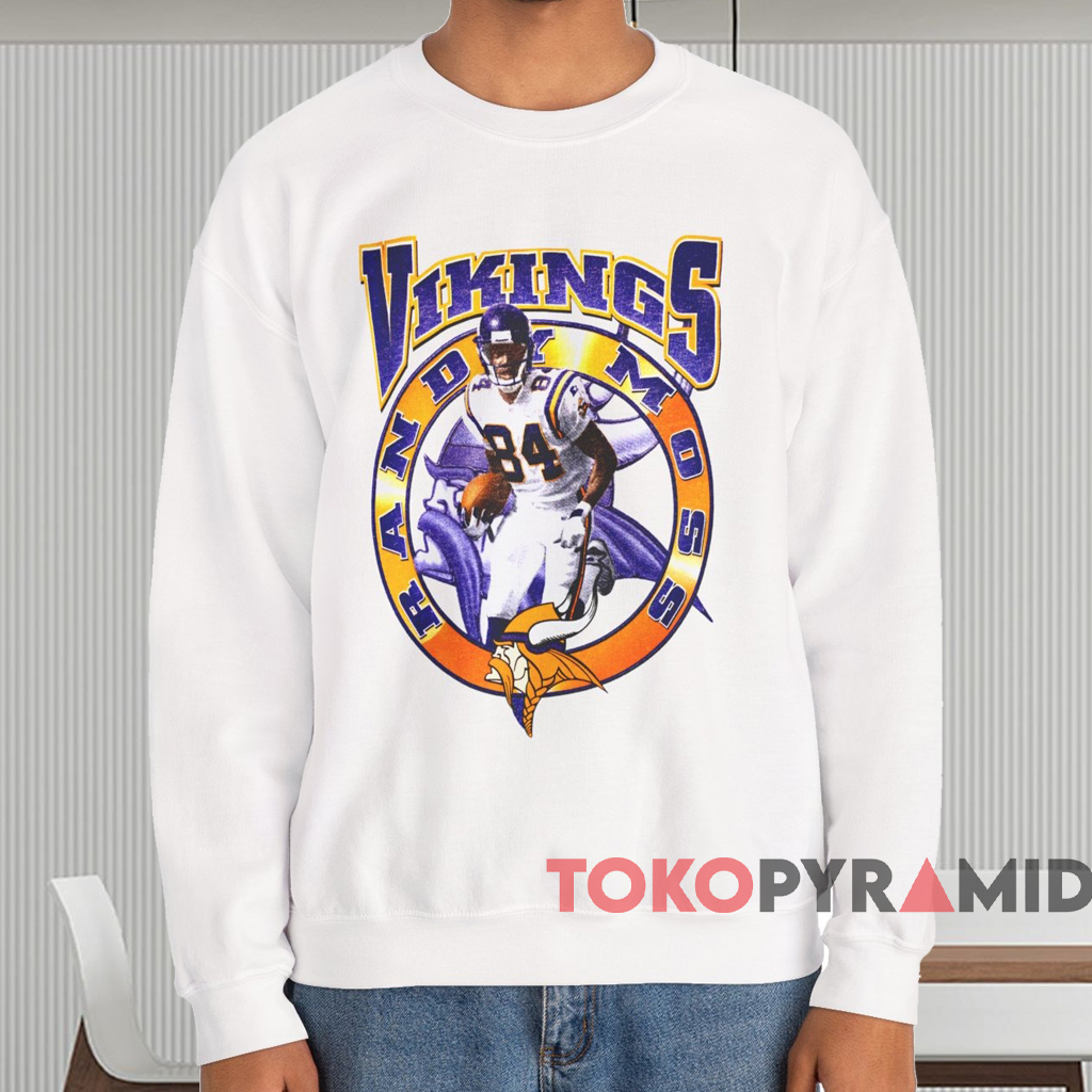 Vintage Minnesota Vikings Randy Moss Shirt White Sweatshirt Vintage Minnesota Vikings Randy Moss Shirt White Sweatshirt