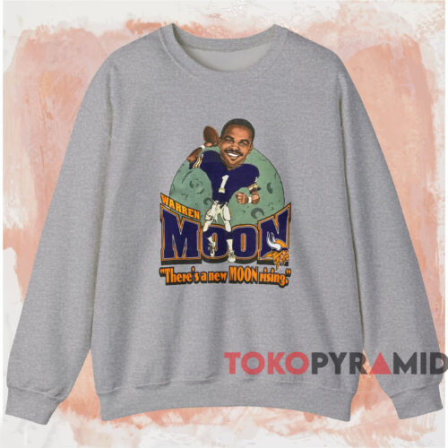 Vintage Minnesota Vikings Warren Moon Shirt Grey Sweatshirt Vintage Minnesota Vikings Warren Moon Shirt Grey Sweatshirt