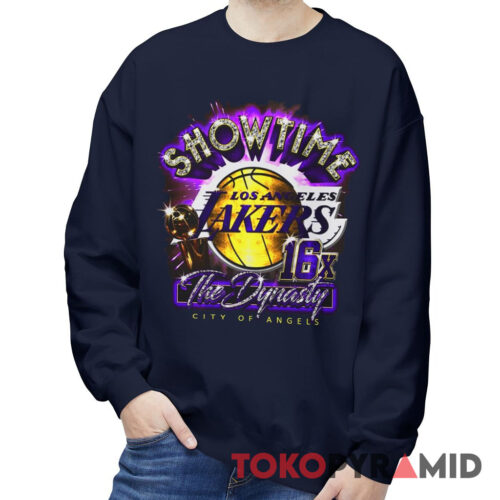Vintage Mitchell Ness Los Angeles Lakers Showtime 16x The Rare Dynasty Sweatshirt