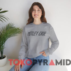 Vintage Motley Crue Logo Silver T shirt Grey Sweatshirt
