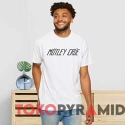 Vintage Motley Crue Logo Silver T shirt White T shirt