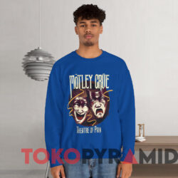 Vintage Motley Crue Theatre Of Pain T-shirt 2 Vintage Motley Crue Theatre Of Pain T shirt Blue Sweatshirt
