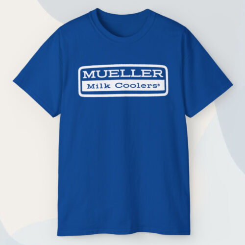 Vintage Mueller Milk Coolers Logo T shirt