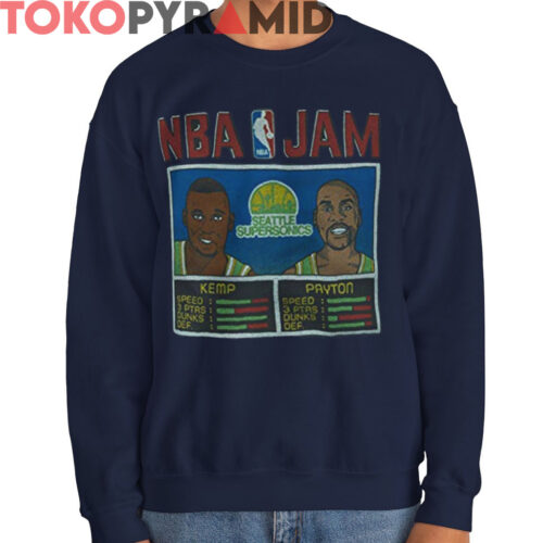 Vintage NBA Jam Seattle Supersonics Shirt