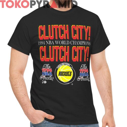 Vintage NBA World Champions 1994 Houston Rockets Clutch City Shirt